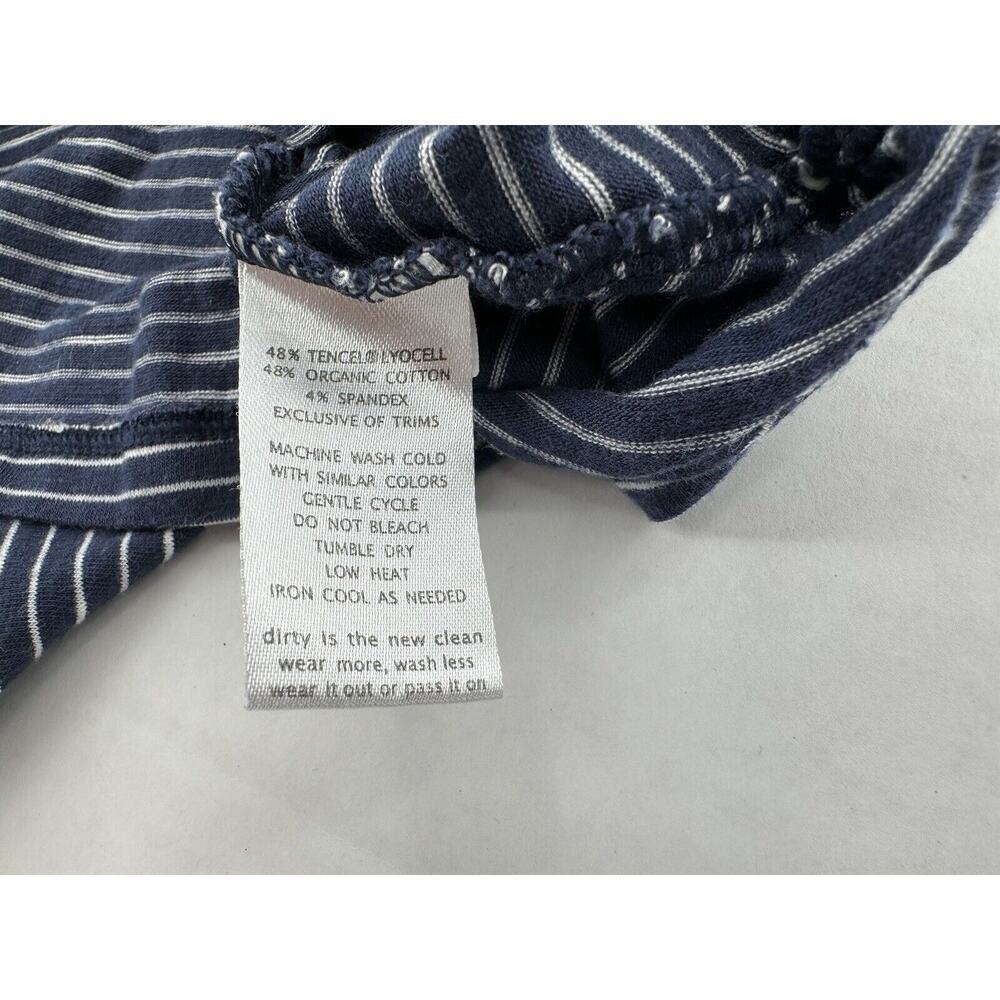 Toad & Co Dress Size Small Organic Cotton Striped V Neck Back Outdoor Casual​​ - Picture 12 of 13